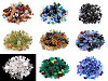 Perles de verre mixtes polies, 2e qualité