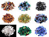 Perles de verre mixtes polies, 2e qualité