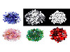 Perles de verre mixtes polies