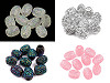 Plastové korálky s velkým průvlekem 13x15 mm