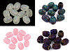 Plastic Metallic Charm Beads 13x15 mm