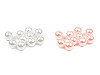 Cuentas de plástico imitación perlas brillantes Ø12 mm