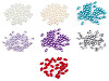 Plastic Imitation Pearl Beads Glance 6 x 10 mm, colore: oliva