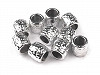 Plastic Charm Beads 9x9.5 mm Metallic