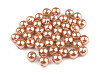 Plastic Imitation Pearl Beads Glance Ø6 mm