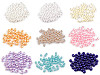 Cuentas de plástico imitación perlas brillantes Ø6 mm