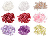 Cuentas de plástico imitación perlas brillantes Ø6 mm