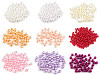 Cuentas de plástico imitación perlas brillantes Ø6 mm