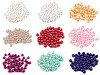 Imitation de perles en plastique Glance, Ø 6 mm