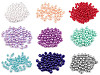 Cuentas de plástico imitación perlas brillantes Ø6 mm