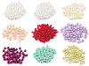 Cuentas de plástico imitación perlas brillantes Ø6 mm
