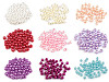 Cuentas de plástico imitación perlas brillantes Ø6 mm