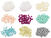 Cuentas de plástico imitación perlas brillantes Ø6 mm