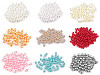 Cuentas de plástico imitación perlas brillantes Ø6 mm