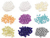 Cuentas de plástico imitación perlas brillantes Ø6 mm