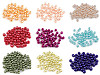 Cuentas de plástico imitación perlas brillantes Ø6 mm