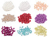 Plastikowe koraliki woskowane / perły Glance Ø6 mm