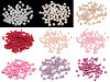 Cuentas de plástico imitación perlas brillantes Ø5 mm