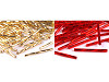 Perles tubes torsadés Preciosa, 30 mm