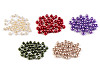 Cuentas de plástico imitación perlas brillantes Ø8 mm