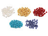 Cuentas de plástico imitación perlas brillantes Ø8 mm