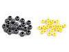 Koraliki plastikowe 6x8mm, duży otwór do przewlekania