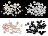 Plastic Imitation Pearl Beads Glance mix of sizes