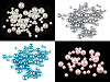 Plastic Imitation Pearl Beads Glance mix of sizes