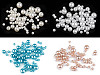Imitation de perle en plastique Glance, mélange de tailles