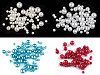 Imitation de perle en plastique Glance, mélange de tailles