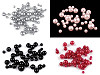 Plastic Imitation Pearl Beads Glance mix of sizes