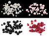 Plastic Imitation Pearl Beads Glance mix of sizes