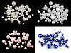 Plastic Imitation Pearl Beads Glance mix of sizes