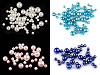 Plastic Imitation Pearl Beads Glance mix of sizes