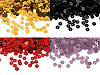 Sequins plats, Ø 6 mm, avec effet métallisé