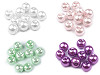 Cuentas imitación perlas redondas de vidrio Ø8 mm