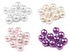 Perline rotonde in vetro, imitazione perle, Ø 8 mm