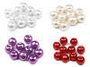 Perline rotonde in vetro, imitazione perle, Ø 8 mm