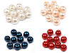 Cuentas imitación perlas redondas de vidrio Ø8 mm
