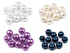 Imitation de perles rondes en verre, Ø 8 mm