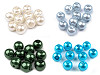 Perline rotonde in vetro, imitazione perle, Ø 8 mm