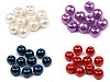 Imitation de perles rondes en verre, Ø 8 mm