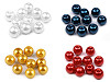 Cuentas imitación perlas redondas de vidrio Ø8 mm