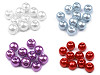 Perline rotonde in vetro, imitazione perle, Ø 8 mm