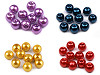 Imitation de perles rondes en verre, Ø 8 mm