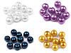 Imitation de perles rondes en verre, Ø 8 mm