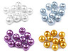 Cuentas imitación perlas redondas de vidrio Ø8 mm