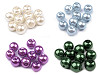 Imitation de perles rondes en verre, Ø 8 mm