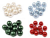 Perline rotonde in vetro, imitazione perle, Ø 8 mm