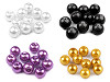 Cuentas imitación perlas redondas de vidrio Ø8 mm